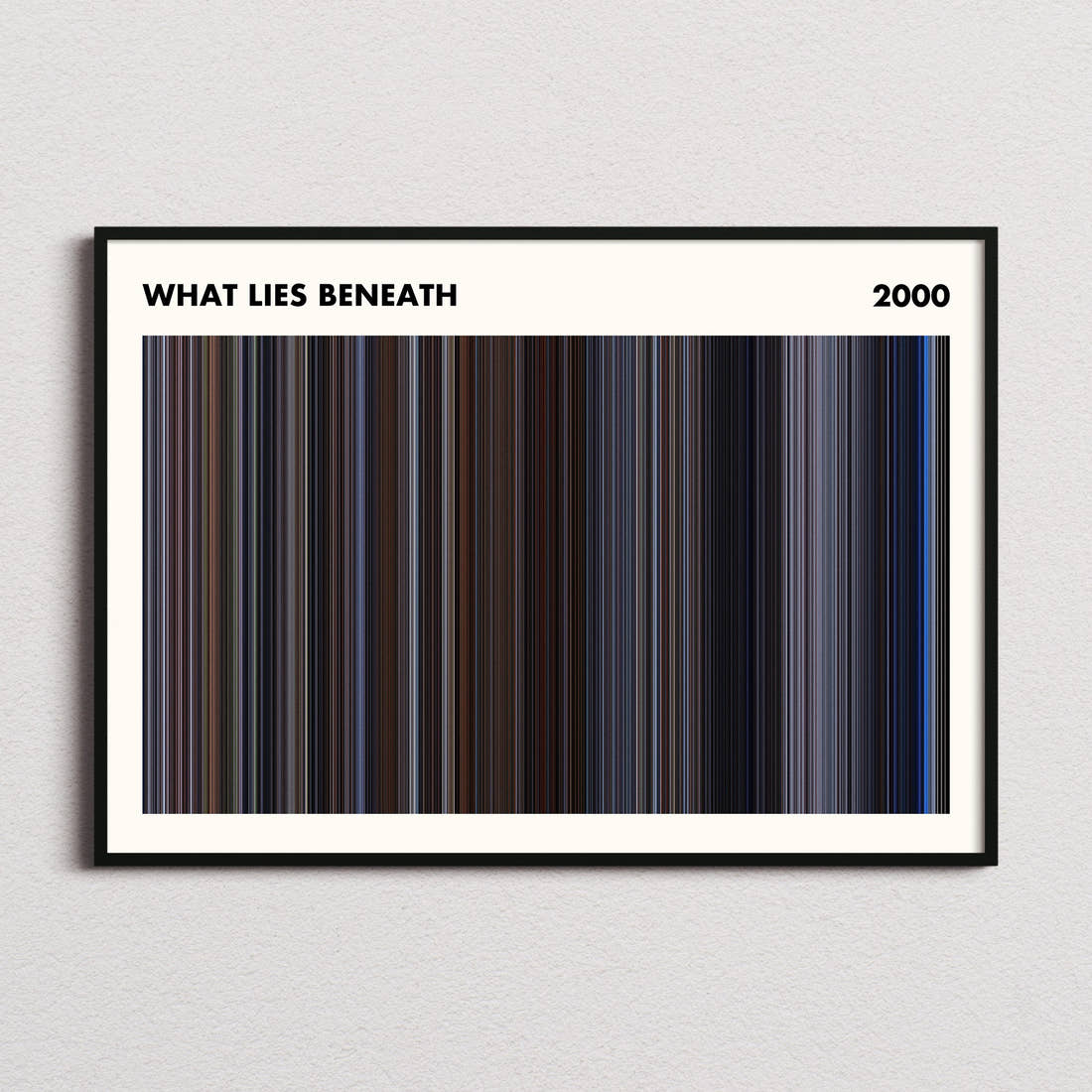 What Lies Beneath Movie Barcode Poster - Simplified