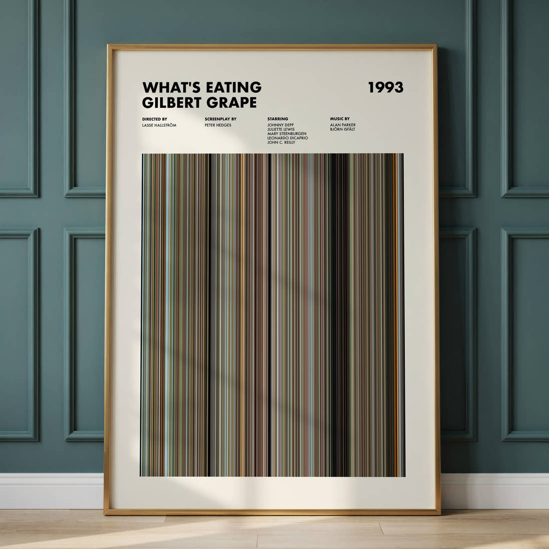 What's Eating Gilbert Grape Movie Barcode Poster