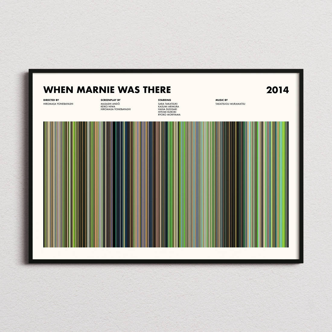 When Marnie Was There Movie Barcode Poster