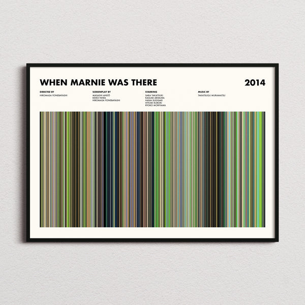 When Marnie Was There Movie Barcode Poster