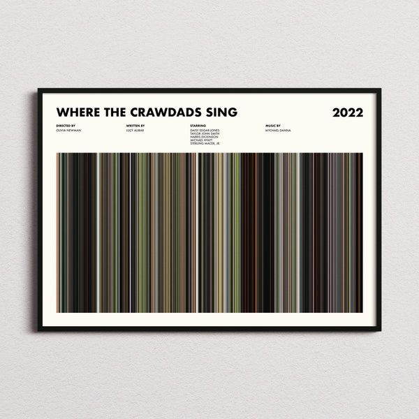 Where the Crawdads Sing Movie Barcode Poster