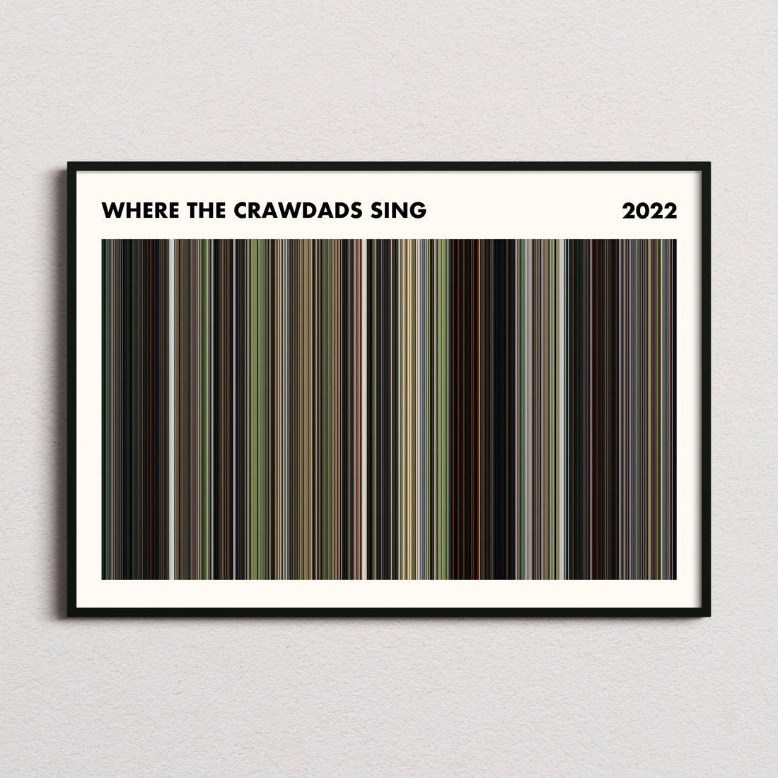 Where the Crawdads Sing Movie Barcode Poster - Simplified