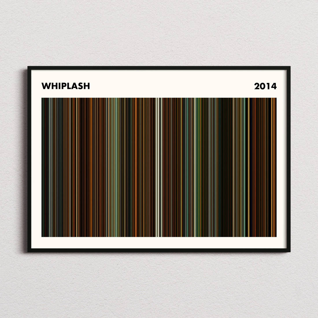 Whiplash Movie Barcode Poster - Simplified