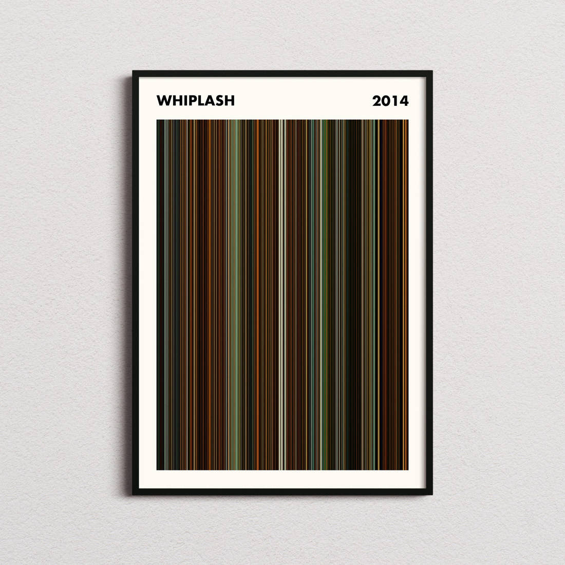 Whiplash Movie Barcode Poster - Simplified