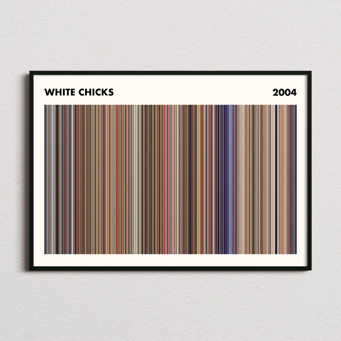 White Chicks Movie Barcode Poster - Simplified