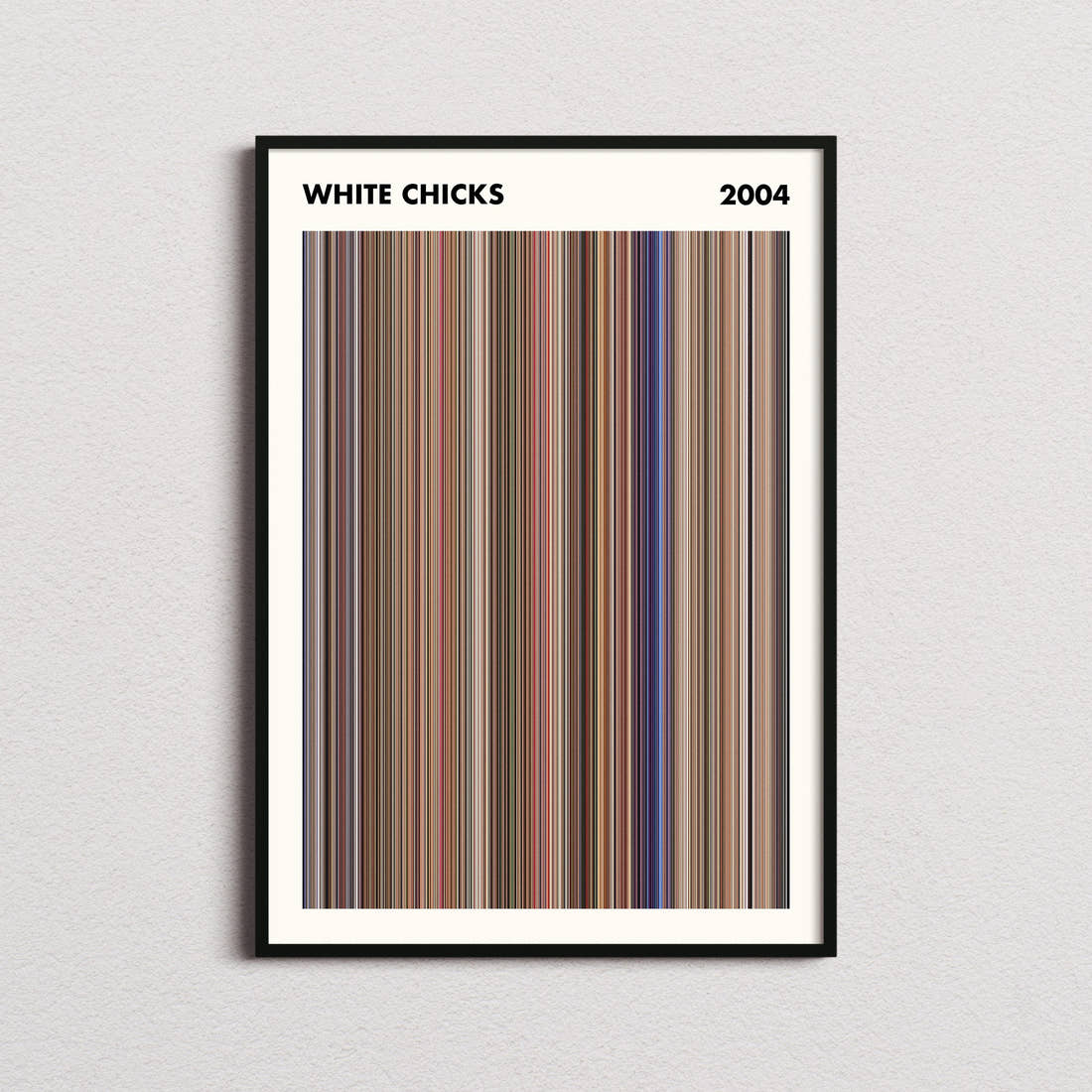 White Chicks Movie Barcode Poster - Simplified