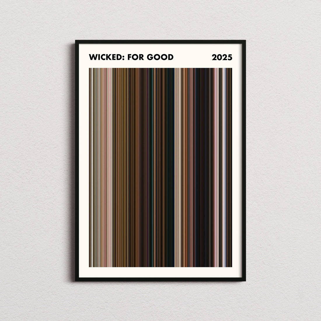 Wicked: For Good Movie Barcode Poster - Simplified