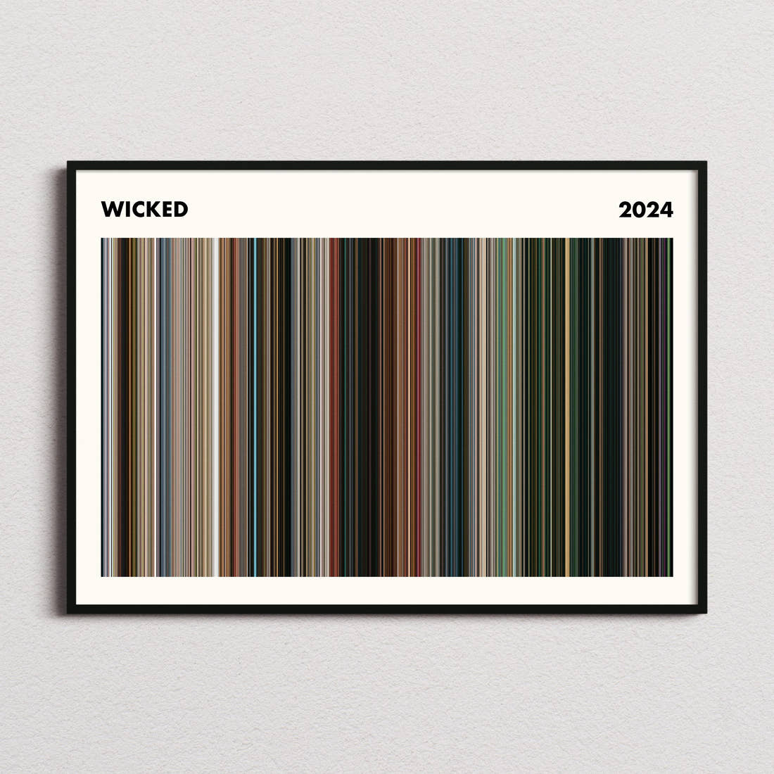 Wicked Movie Barcode Poster - Simplified