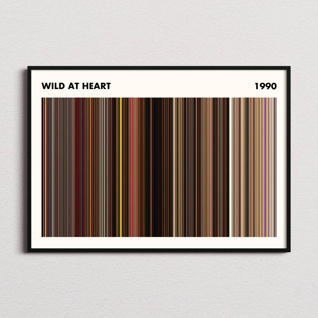 Wild At Heart Movie Barcode Poster - Simplified