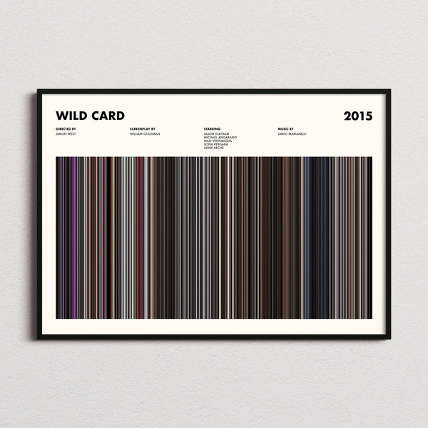 Wild Card Movie Barcode Poster