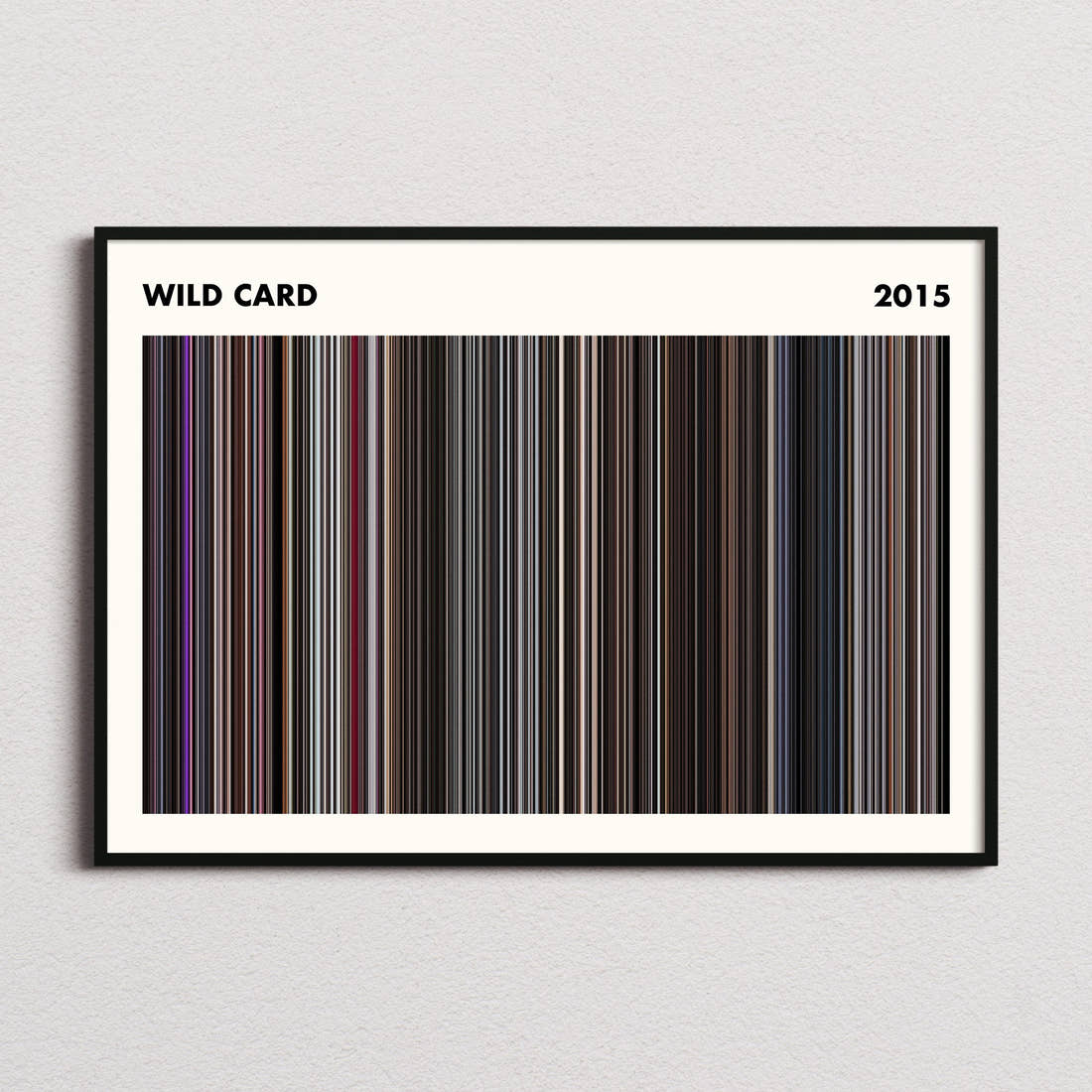 Wild Card Movie Barcode Poster - Simplified