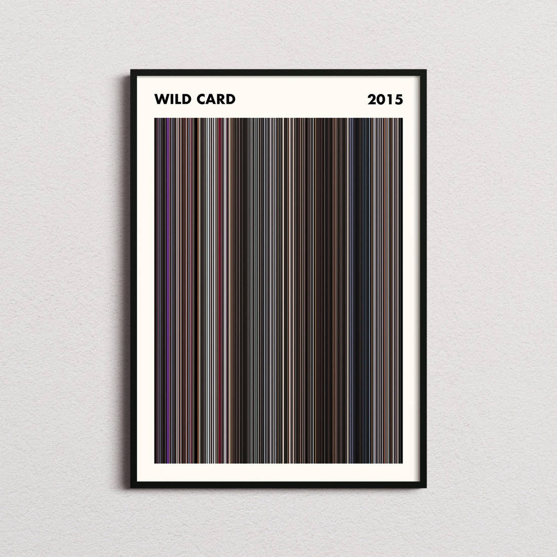 Wild Card Movie Barcode Poster - Simplified