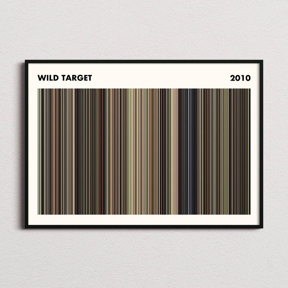 Wild Target Movie Barcode Poster - Simplified