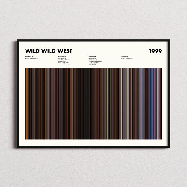 Wild Wild West Movie Barcode Poster