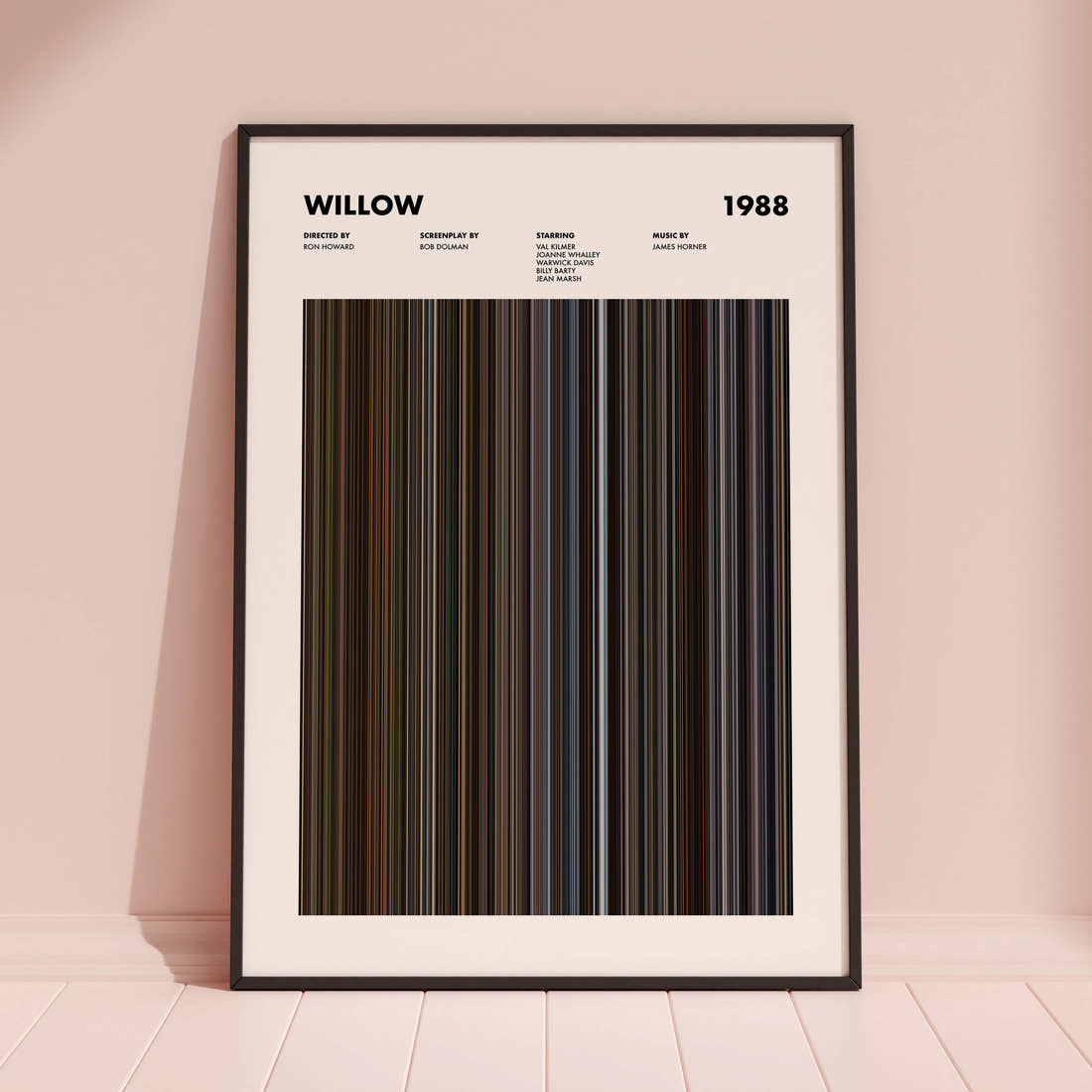 Willow Movie Barcode Poster