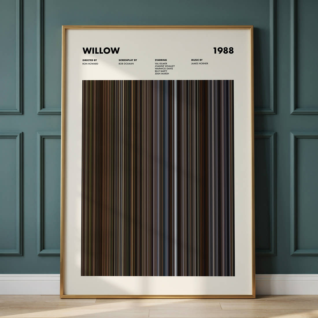 Willow Movie Barcode Poster