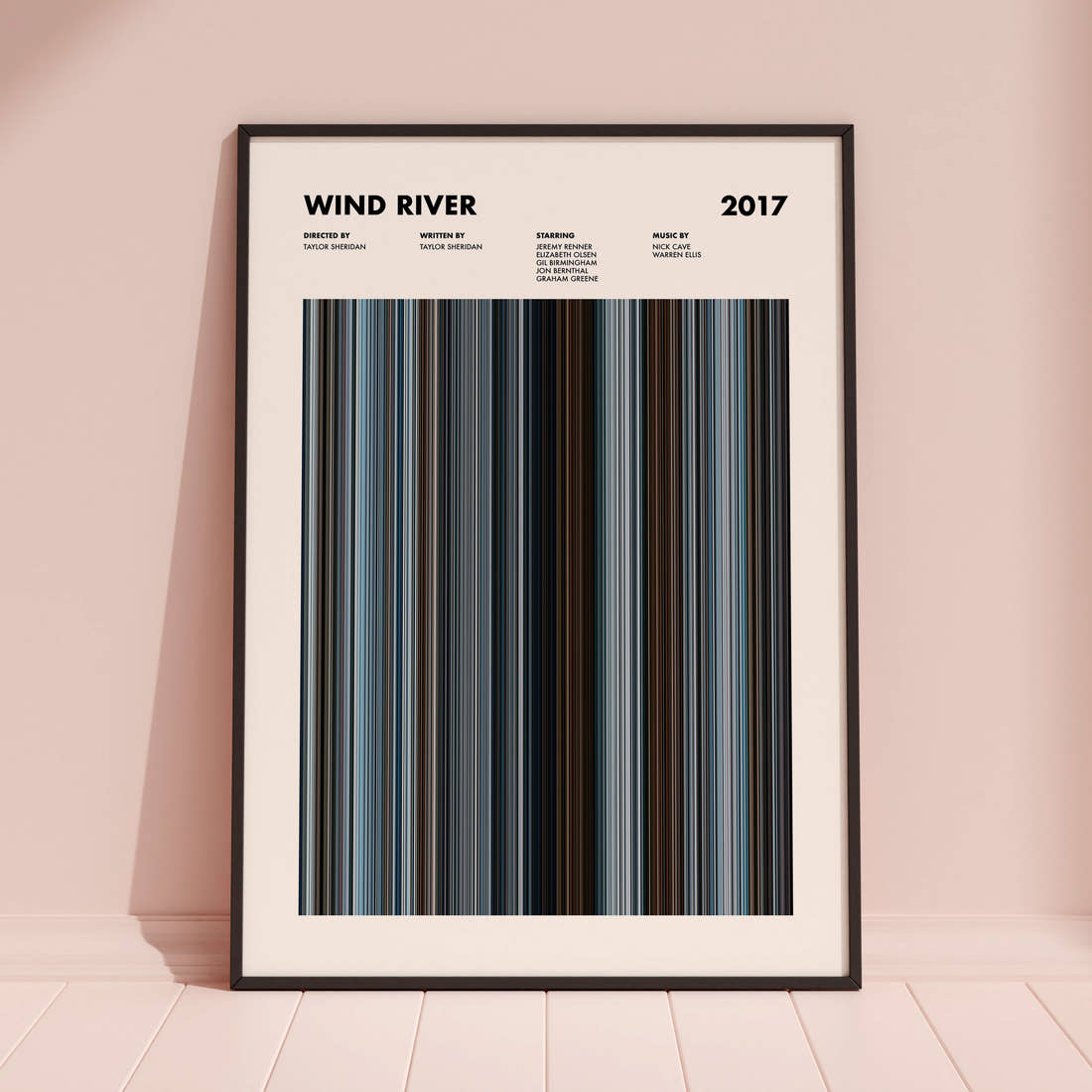 Wind River Movie Barcode Poster