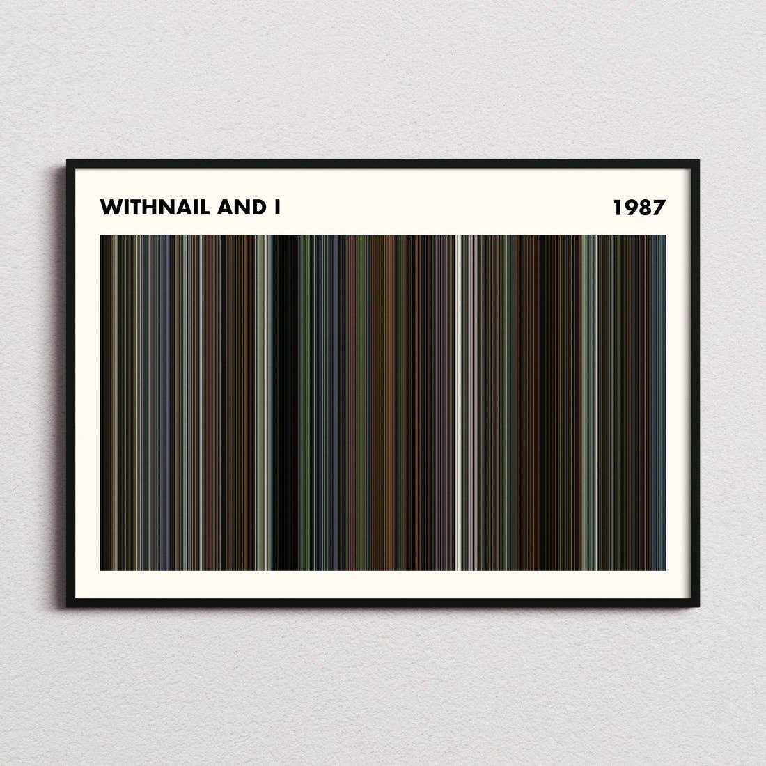 Withnail And I Movie Barcode Poster - Simplified