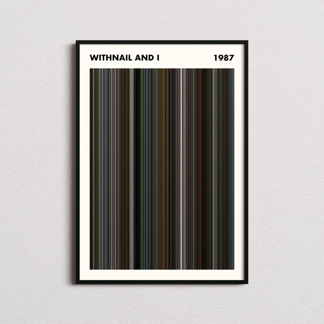 Withnail and I Movie Barcode Poster - Simplified