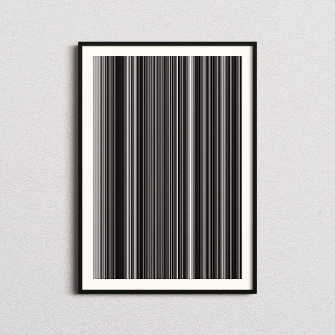 Woman in the Dunes Movie Barcode Poster - Barcode Only