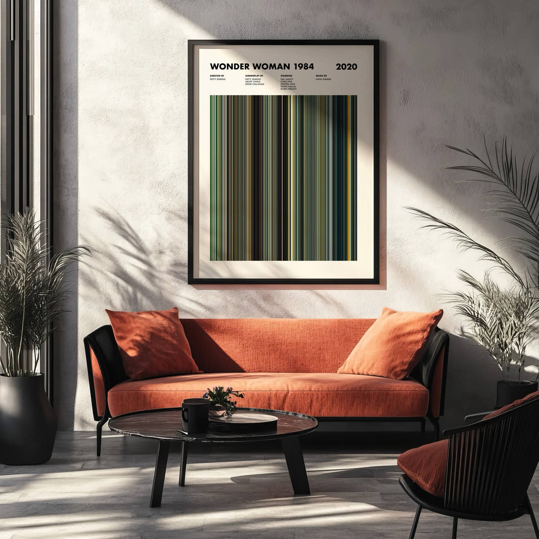 Wonder Woman 1984 Movie Barcode Poster