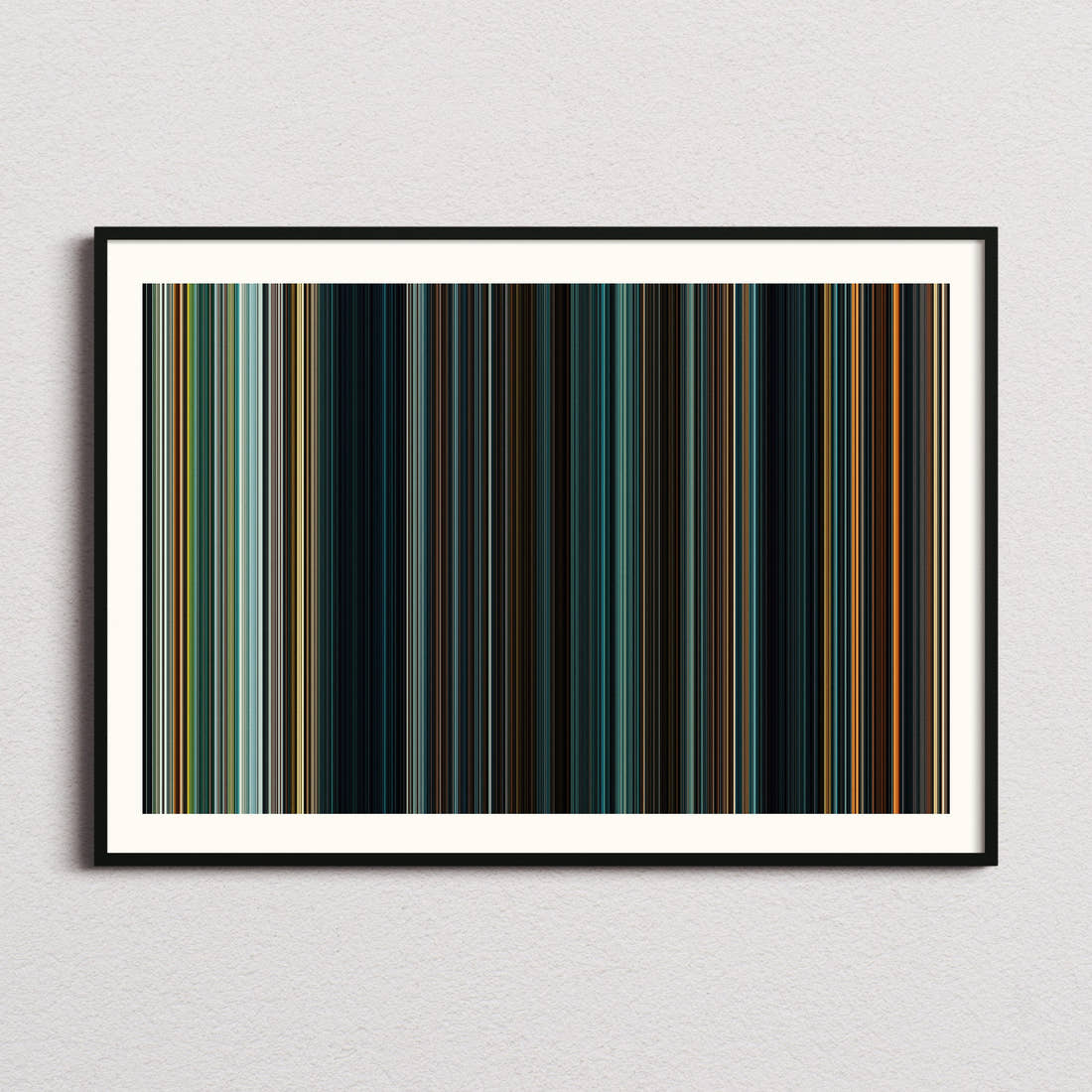 Wonder Woman Movie Barcode Poster - Barcode Only