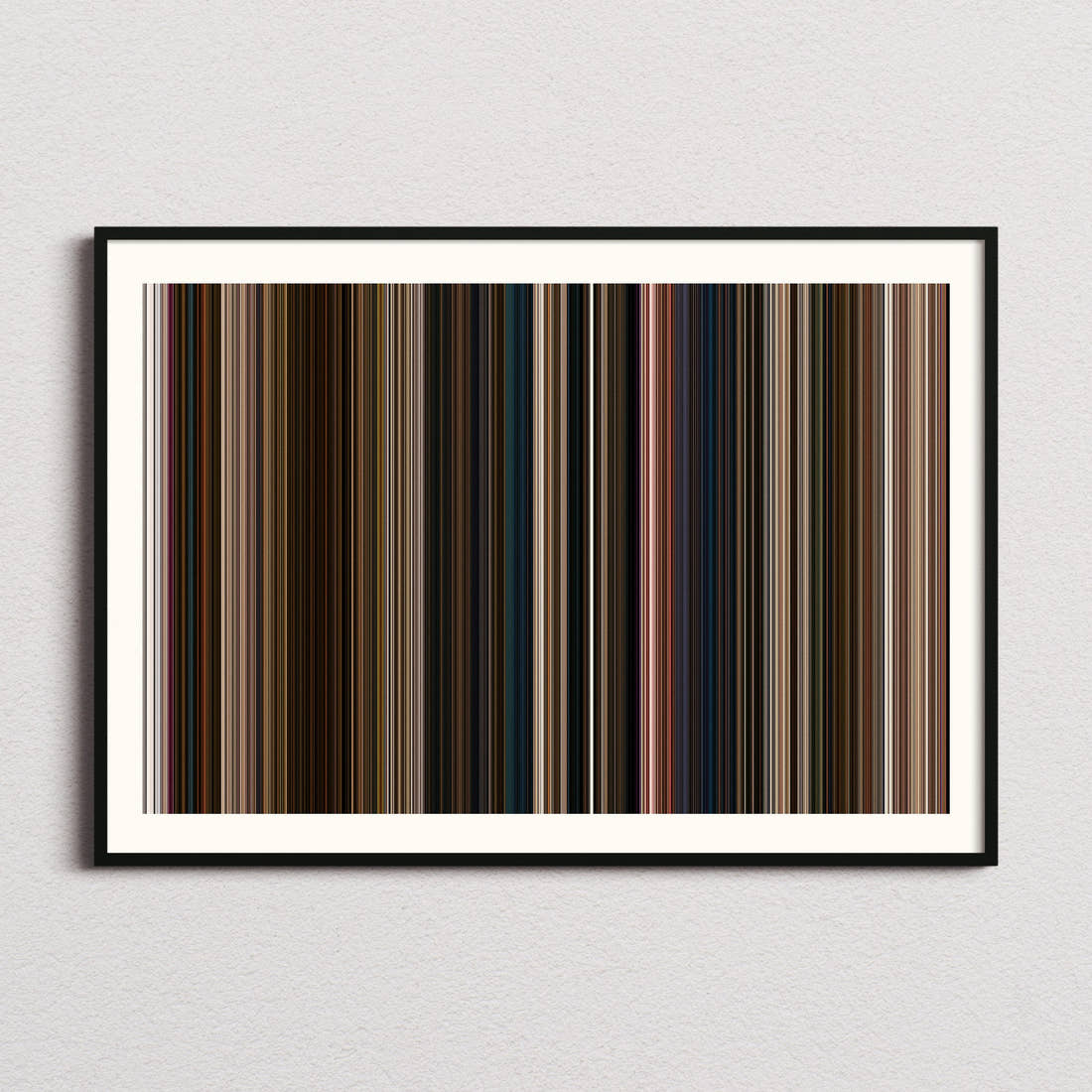 Wonka Movie Barcode Poster - Barcode Only