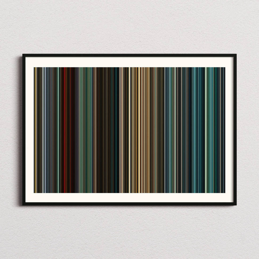 World War Z Movie Barcode Poster - Barcode Only