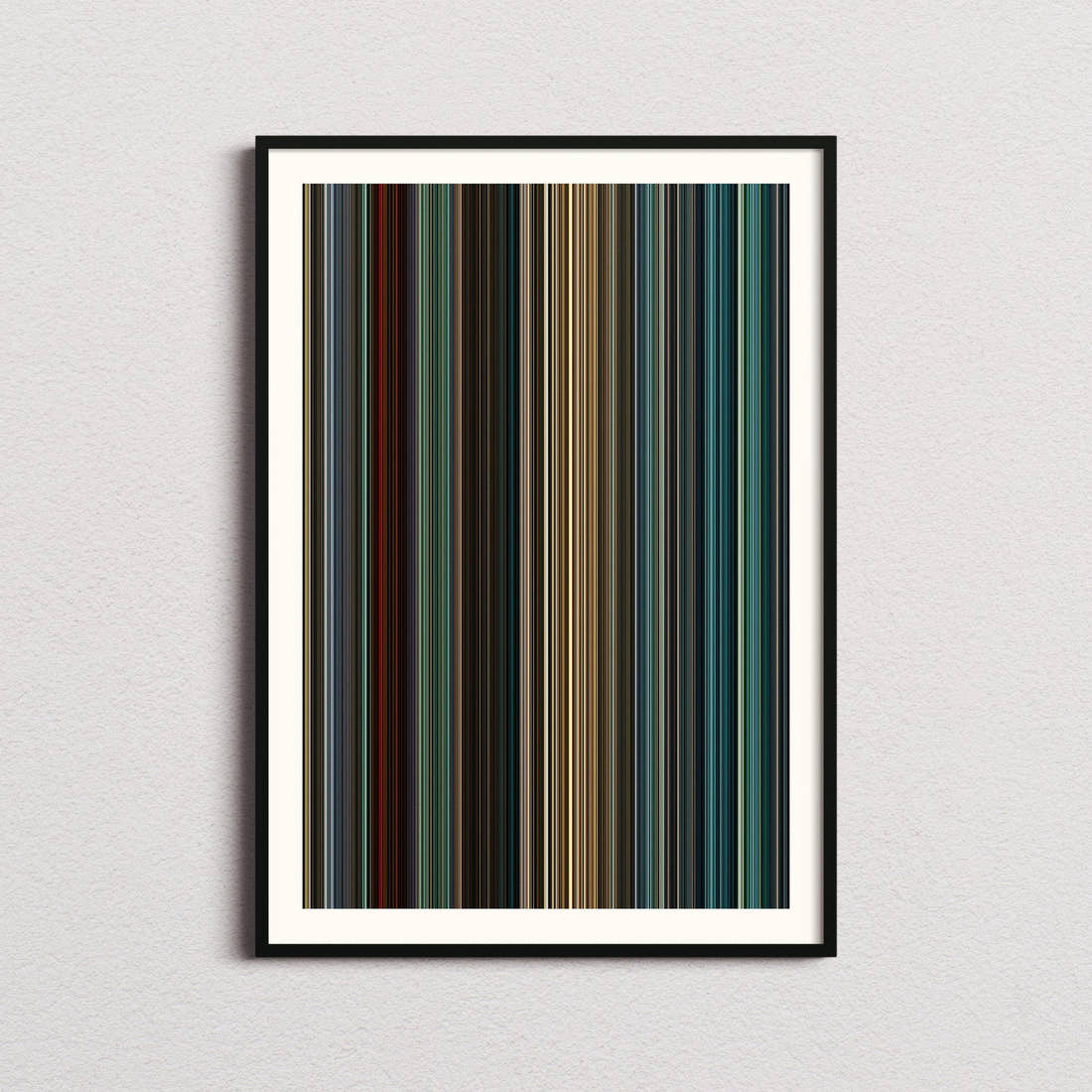 World War Z Movie Barcode Poster - Barcode Only