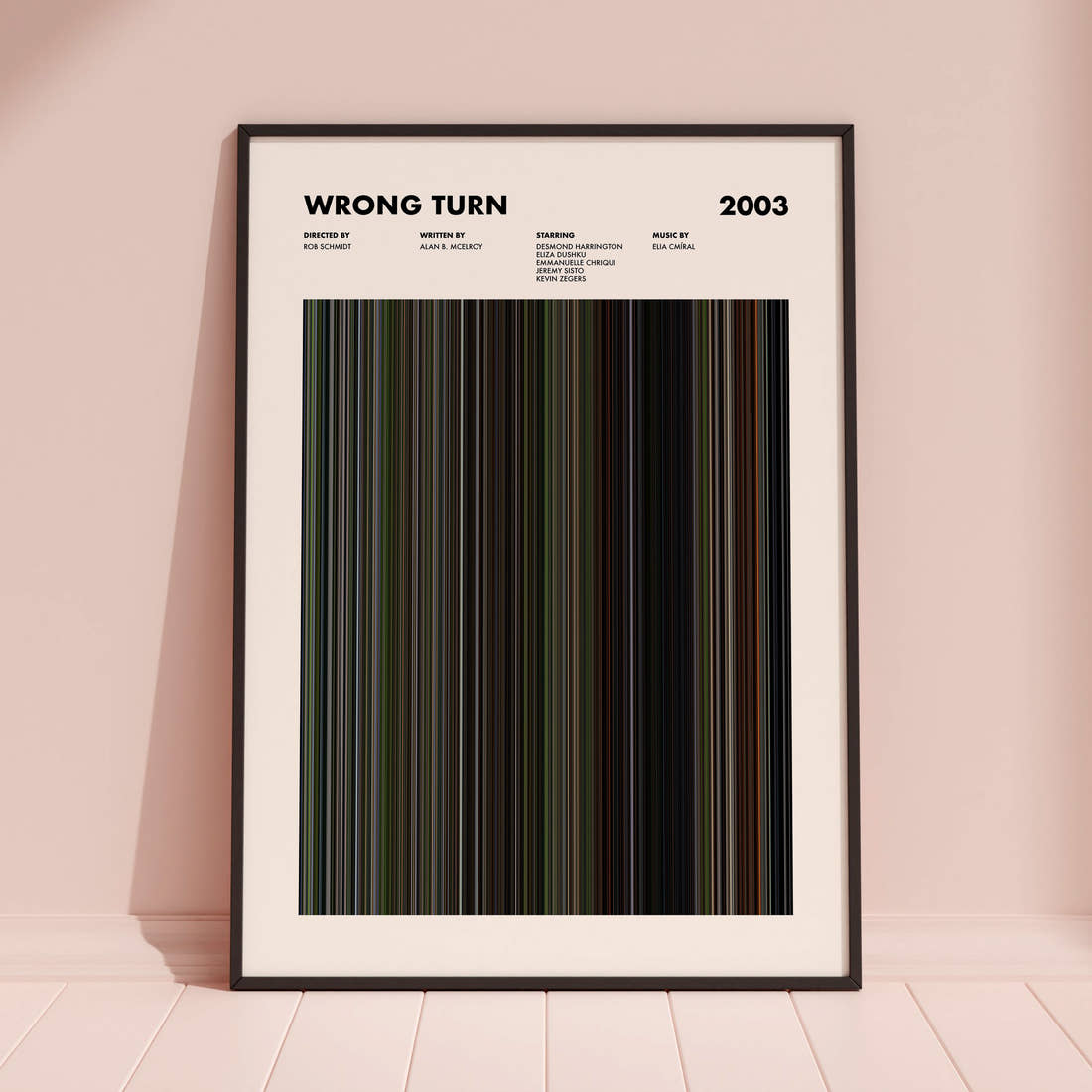 Wrong Turn Movie Barcode Poster