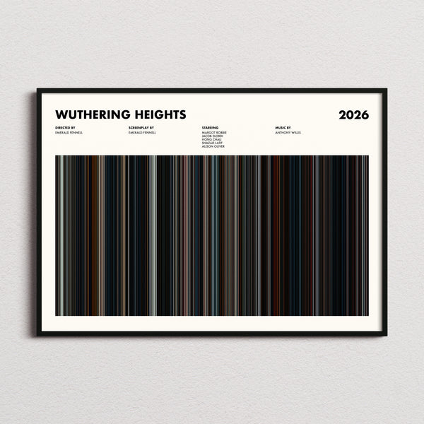 Wuthering Heights Movie Barcode Poster