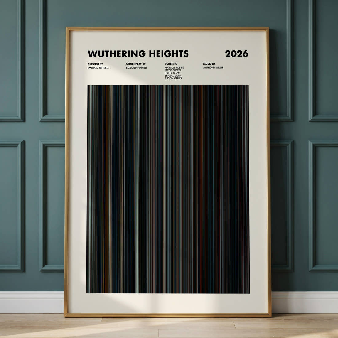 Wuthering Heights Movie Barcode Poster