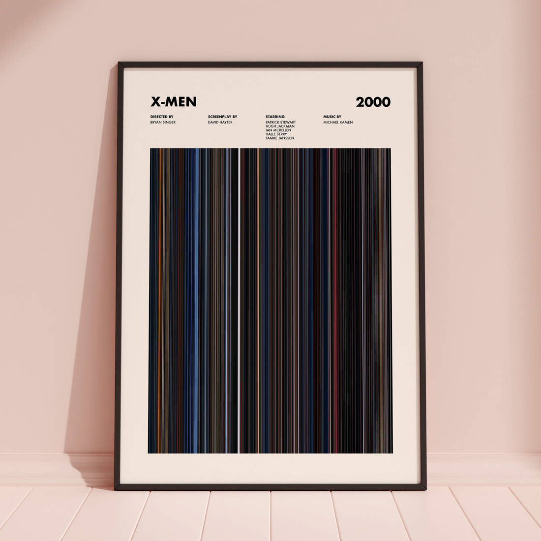 X-Men Movie Barcode Poster