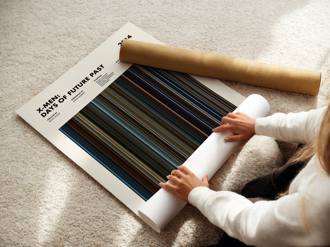 X-Men: Days of Future Past Movie Barcode Poster