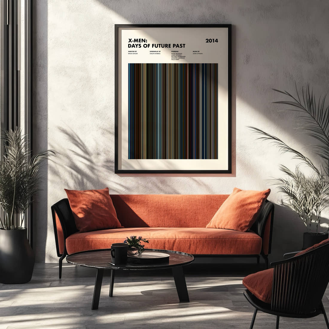 X-Men: Days of Future Past Movie Barcode Poster