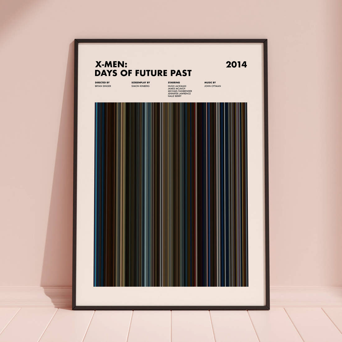 X-Men: Days of Future Past Movie Barcode Poster