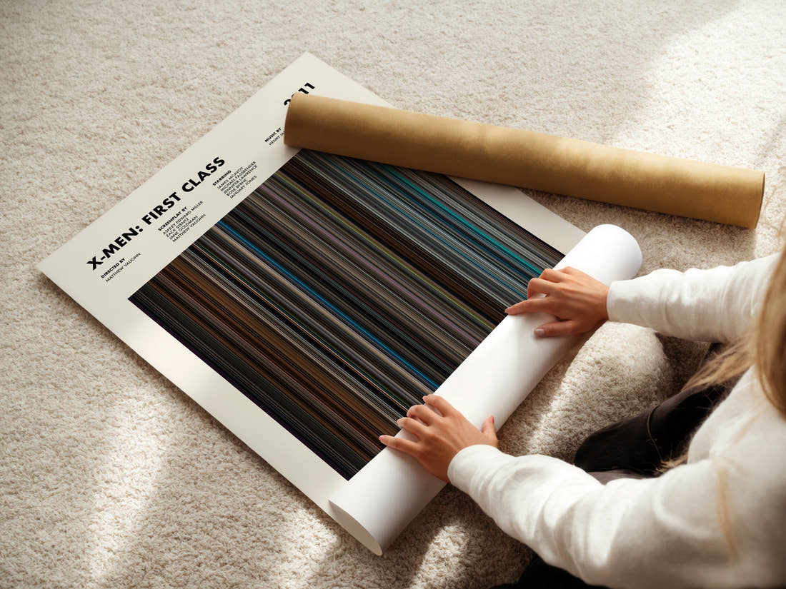 X-Men: First Class Movie Barcode Poster