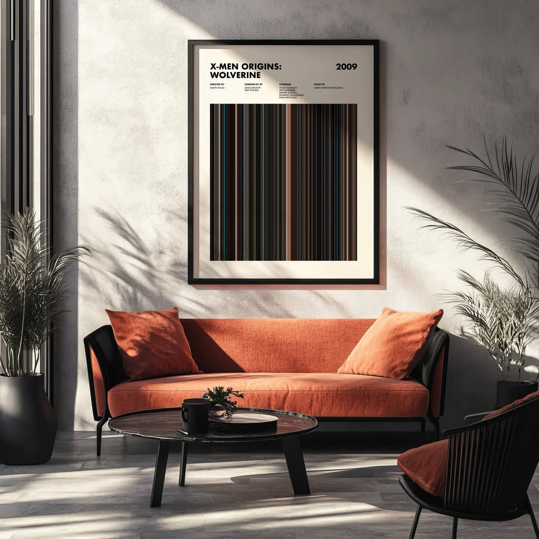 X-Men Origins: Wolverine Movie Barcode Poster