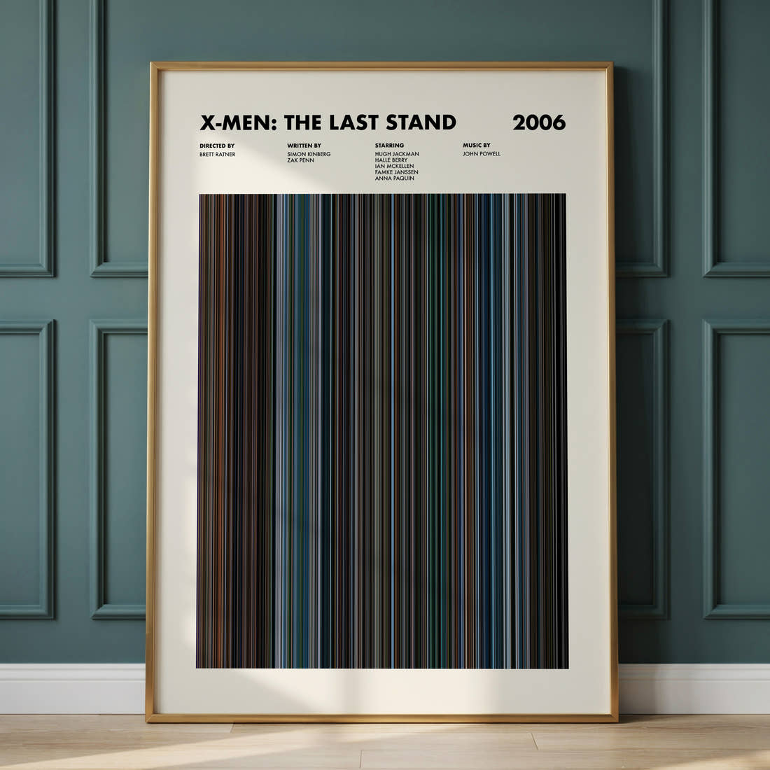 X-Men: The Last Stand Movie Barcode Poster