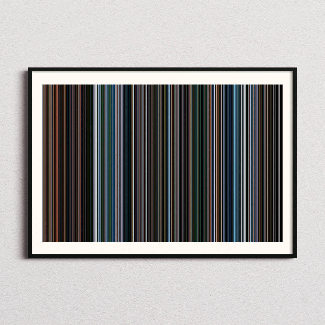 X-Men: The Last Stand Movie Barcode Poster - Barcode Only