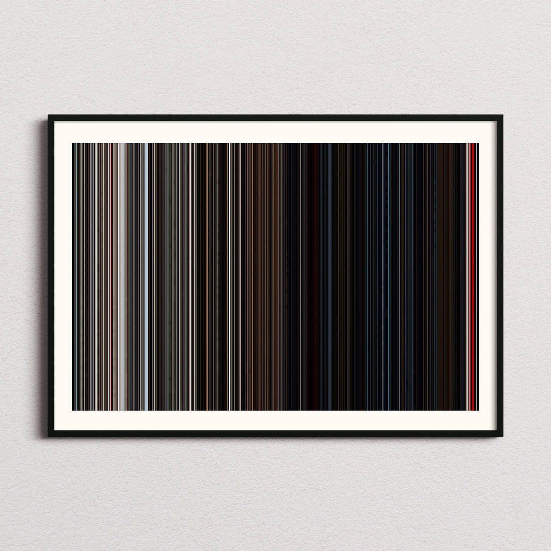 X Movie Barcode Poster - Barcode Only