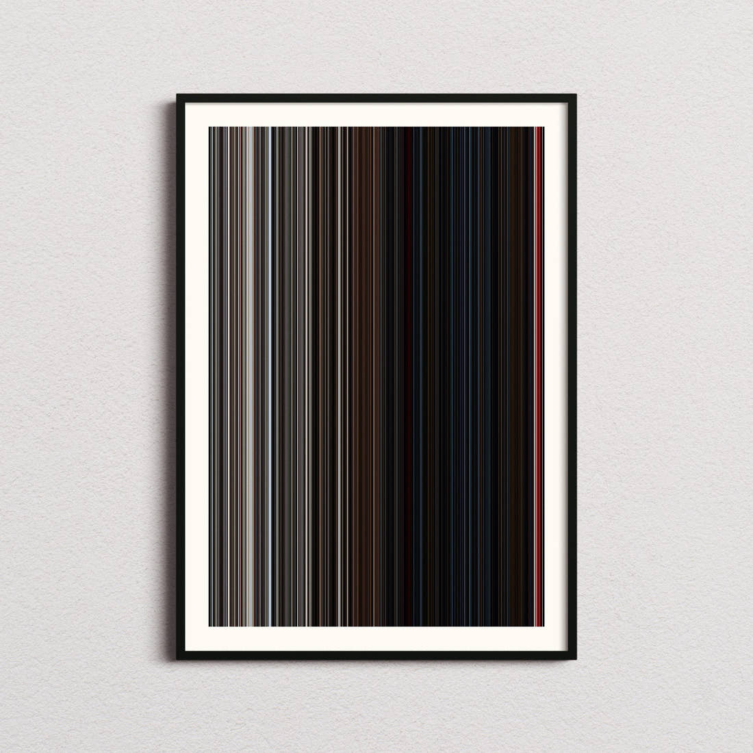 X Movie Barcode Poster - Barcode Only
