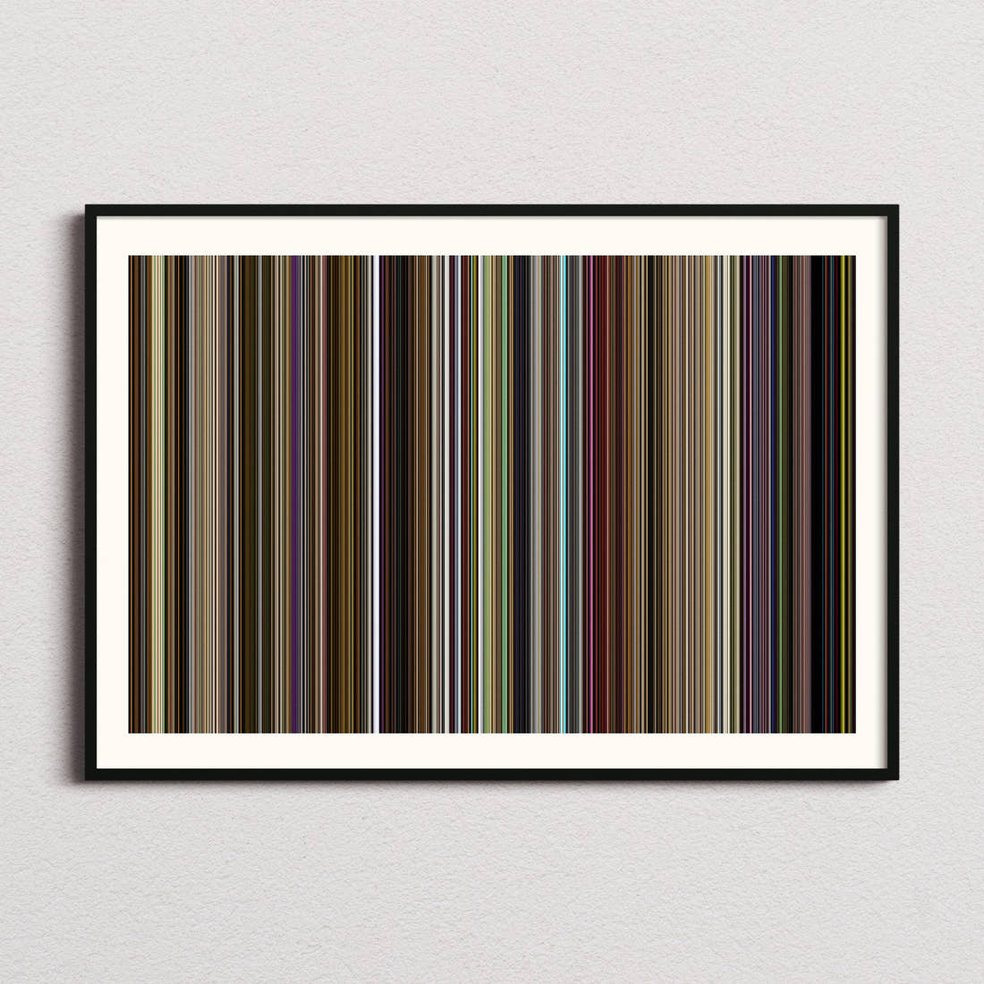 Yesterday Movie Barcode Poster - Barcode Only