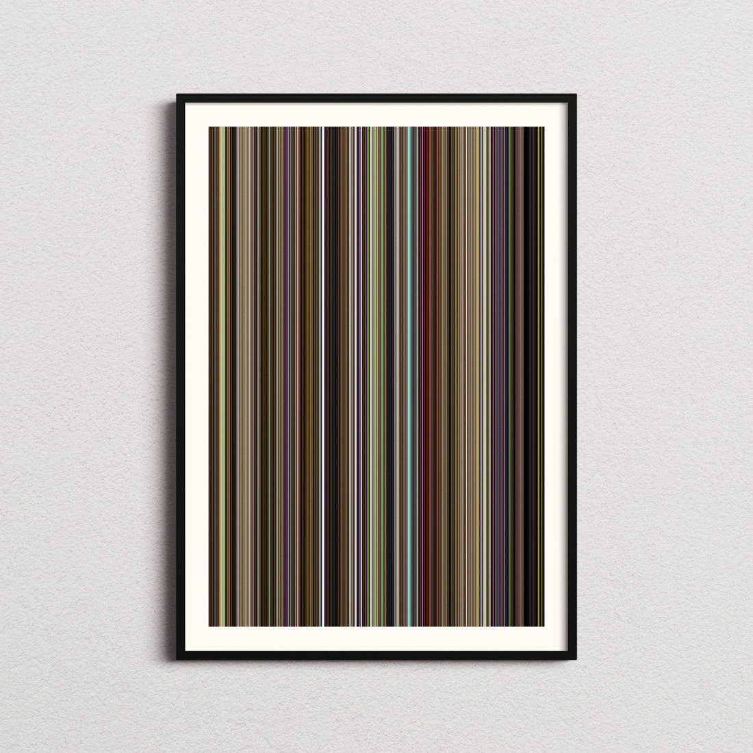 Yesterday Movie Barcode Poster - Barcode Only