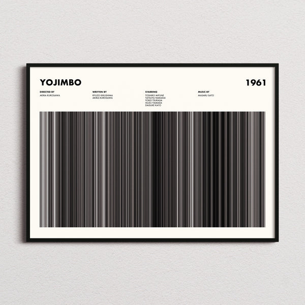 Yojimbo Movie Barcode Poster