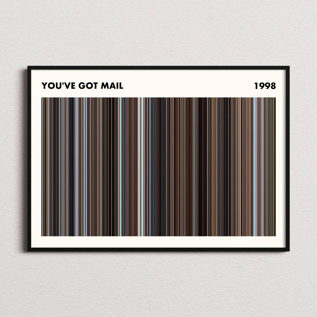 Youve Got Mail Movie Barcode Poster - Simplified