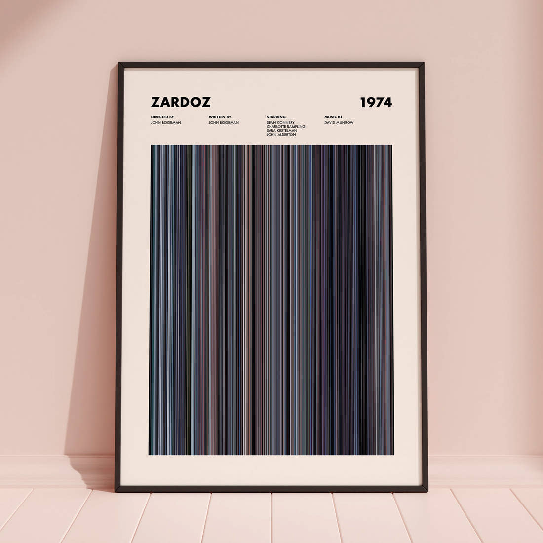 Zardoz Movie Barcode Poster