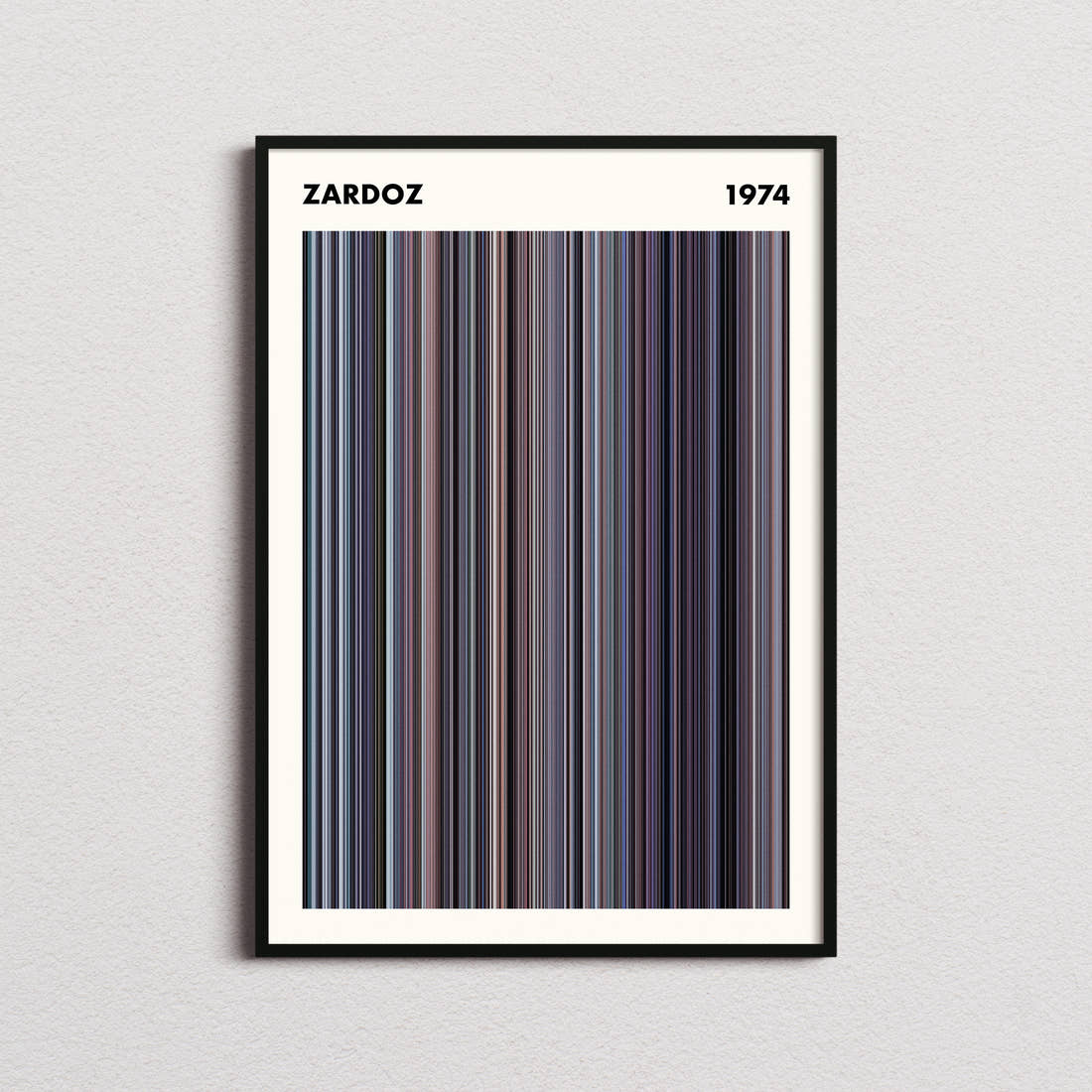 Zardoz Movie Barcode Poster - Simplified