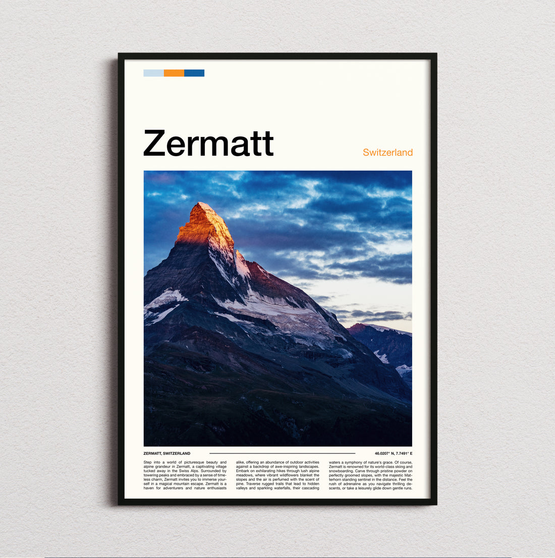 Zermatt - Matterhorn At Sunrise - Travel Print