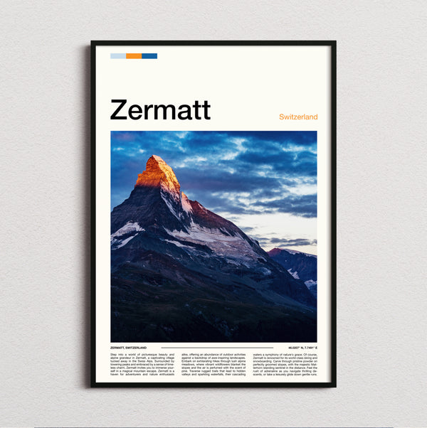 Zermatt - Matterhorn At Sunrise - Travel Print